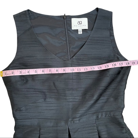 AG Phillips Silk Professional Women’s A-Line Black Short Dress - Size 10 Pockets - Picture 9 of 9